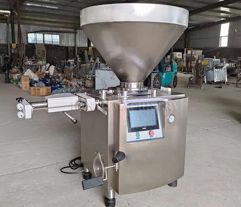 Large Output Meat Sausage Smokehouse / Sausage Stuffer Making Machines / Sausage Filler Machine Line