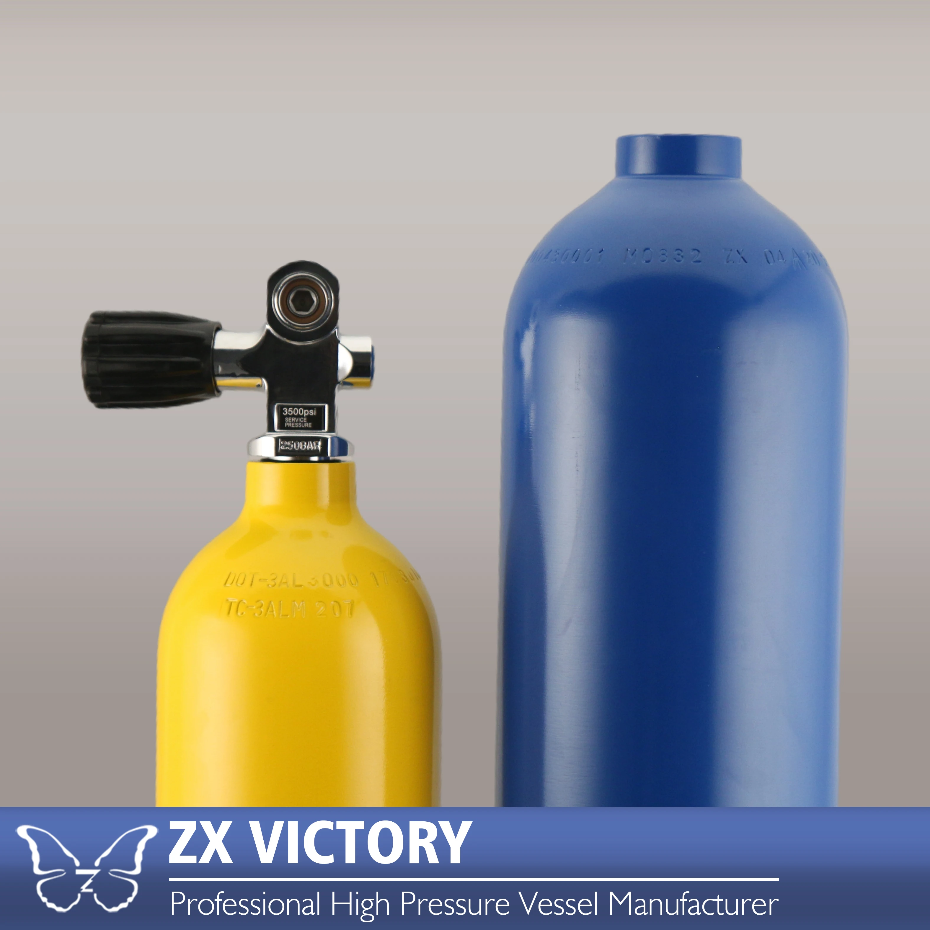 AN ZX S80 S40 S53 S63 S06 S19 TPED Recyclable Aluminum Cylinders