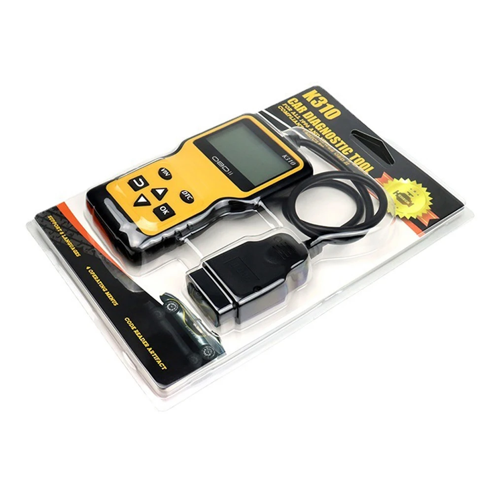 V310 ELM327 Auto Scanner Tool Code Reader for OBD2 Truck Models English Language Cable Included - view 6