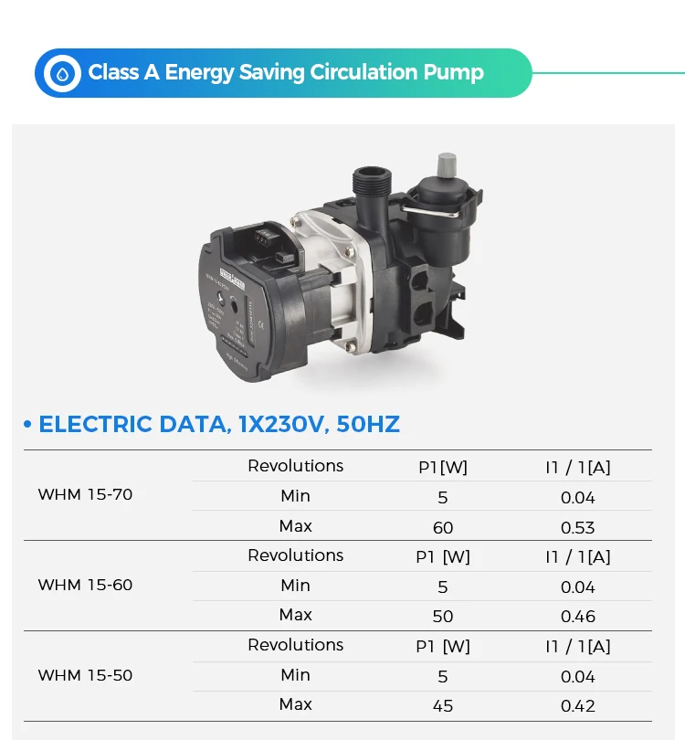 Variable Speed Ecm Wall Hung Mounted Gas Boiler Water Circulation Pump