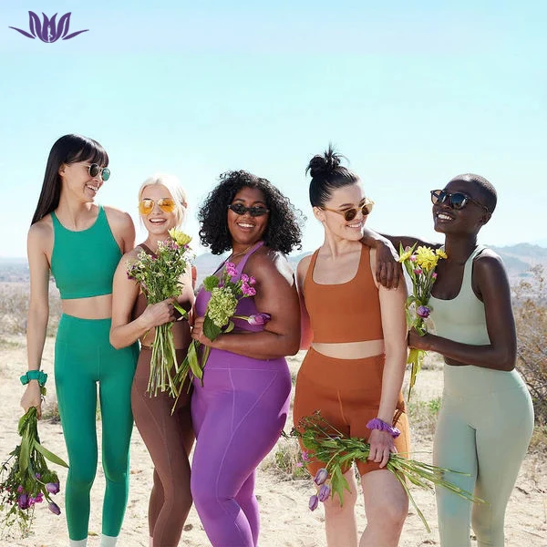 Custom Recyclable Gym Yoga Sportswear Solid High Waist Workout Leggings  Women Plus Size Activewear Sets