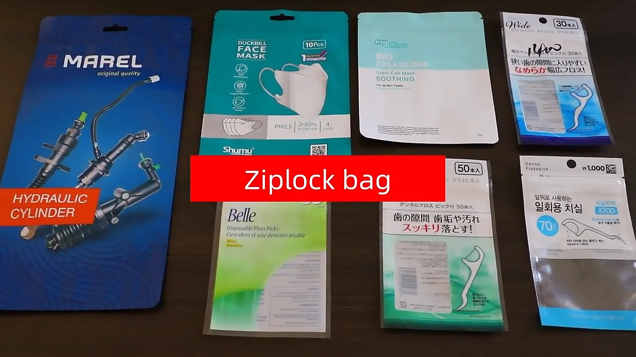 Custom Translucent Plastic Food Packaging Zipper Bag Matte Surface