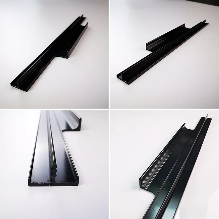 Finger Edge Pull Handle Aluminum Profile Cabinet Door Handles Pulls Door Handles Furniture Parts