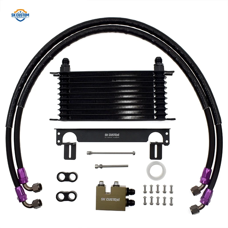 Engine Oil Coolant Kit For BMW 1 Series E81 E82 3 Series 335I E90 E92 E93 N54 N55 Oil Cooling Cooler