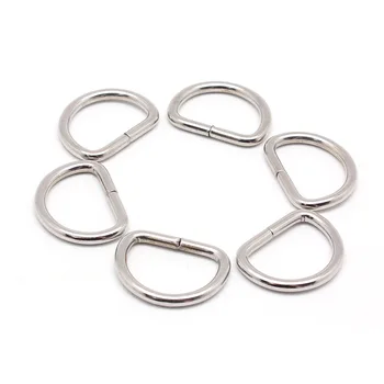 Wholesale Bag Accessories Handle D Ring Iron Metal Custom D-Ring Buckle Metal D Ring for Handbags