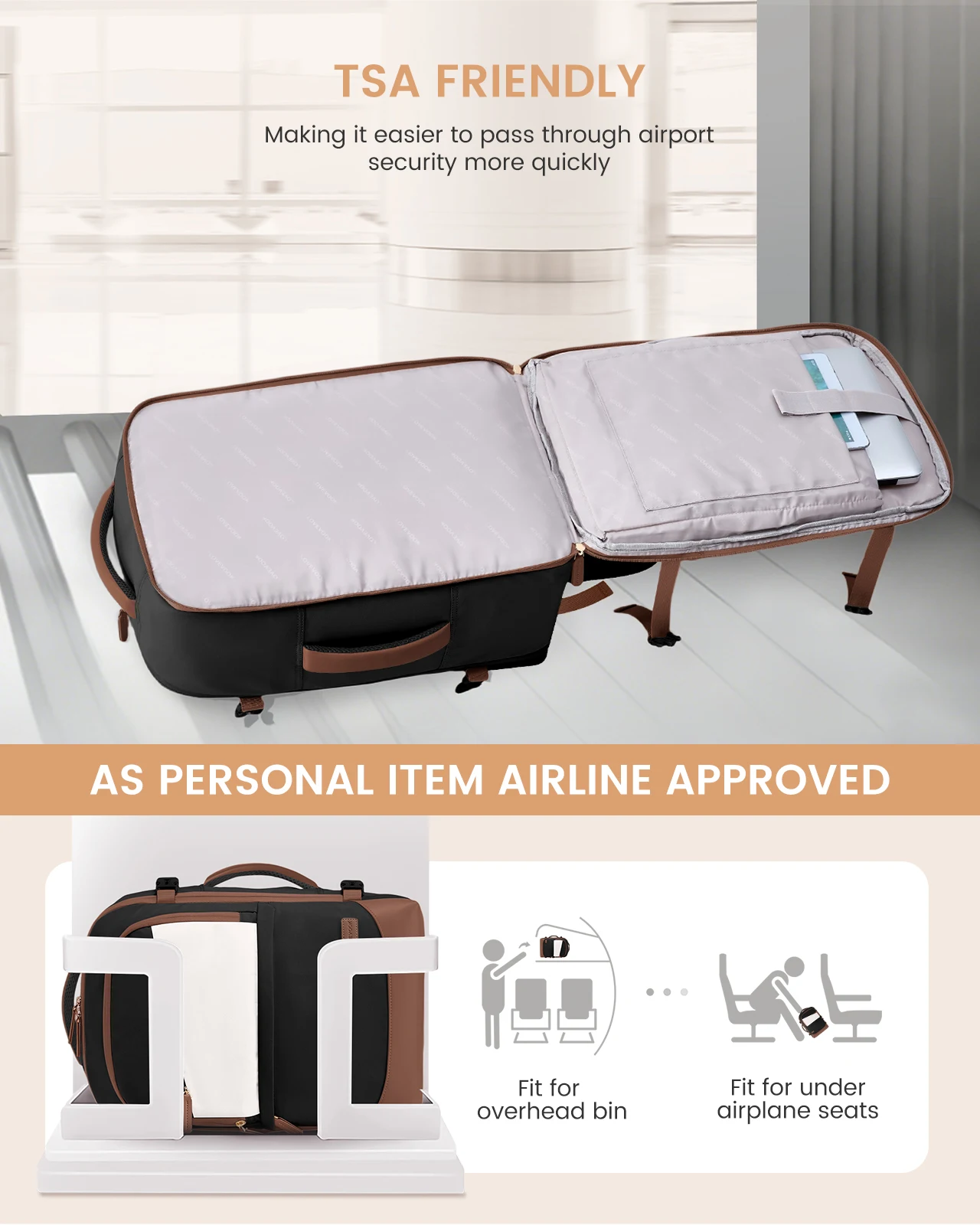 Lovevook Travel Backpack - Durable, Fashionable, and TSA Approved