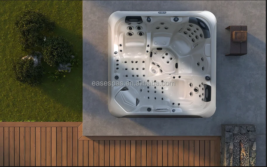 5-Person Acrylic Hot Tub with 77 Total Jets and 3KW Heater for Ultimate Relaxation