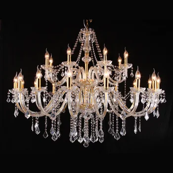 Luxury crystal chandelier European style modern home living room dining room pendant lamp hotel lobby stylish decorative lights