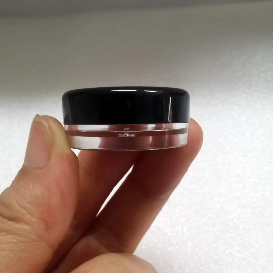 2ml 2g PS Clear Round Mini Cosmetic Colorful Sample Cream Container Lotion Jar with Lids Eye Cream Plastic Lipstick Containers