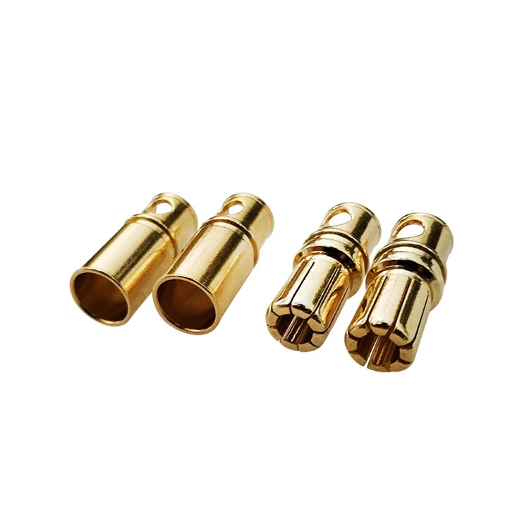 EC8 8mm Bullet Connectors (5 Pairs) - Male/Female With Split Head Male Pins