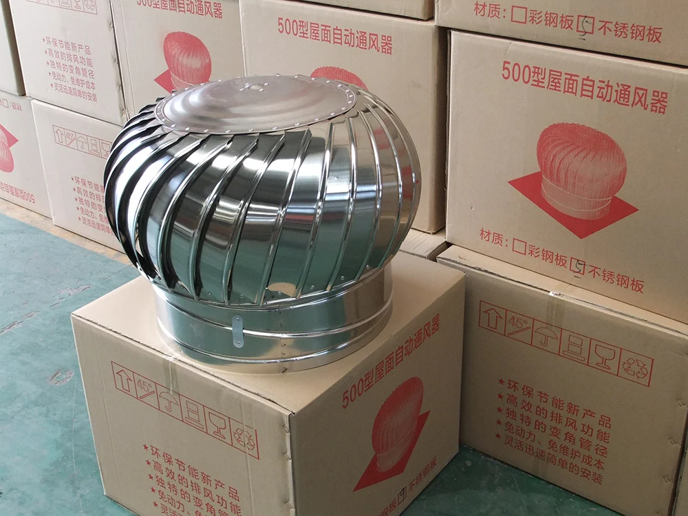 Ventilation Wind-driven Exhaust Fan, Stainless, Steel, Roof - detail 18