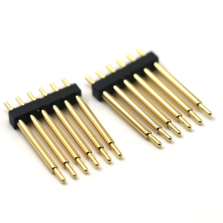 China customized single row 6pin communication connector probe automobile optical fiber conductive pin spring contact thimble po