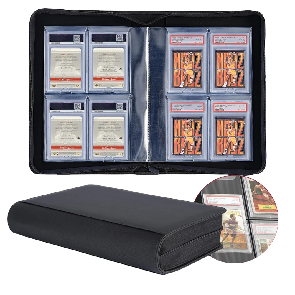 terastal.festival booster box Four-Grid Photo Album Binder with Protective Straps - 8.0 × 7.2