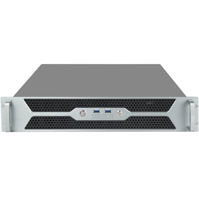 Aluminum HTPC 2u Server case 19 Inch Server Rack 2u Chassis Industrial Pc case