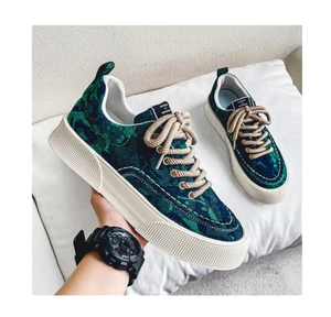 Men's Shoes Spring Hot Shoes Thick Sole Printing Increase Casual Board Shoes