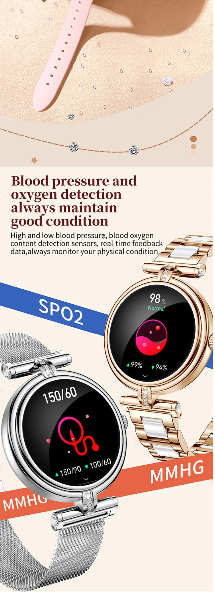 2025 Ak62 Ladies Smart Watch 1.09inch Screen Bt Calling Sport Health Monitoring Sleep Tracker Message Reminder Smart Watch - Buy Reloj Inteligente ladies Fancy Smart Watches ai Sports Watches