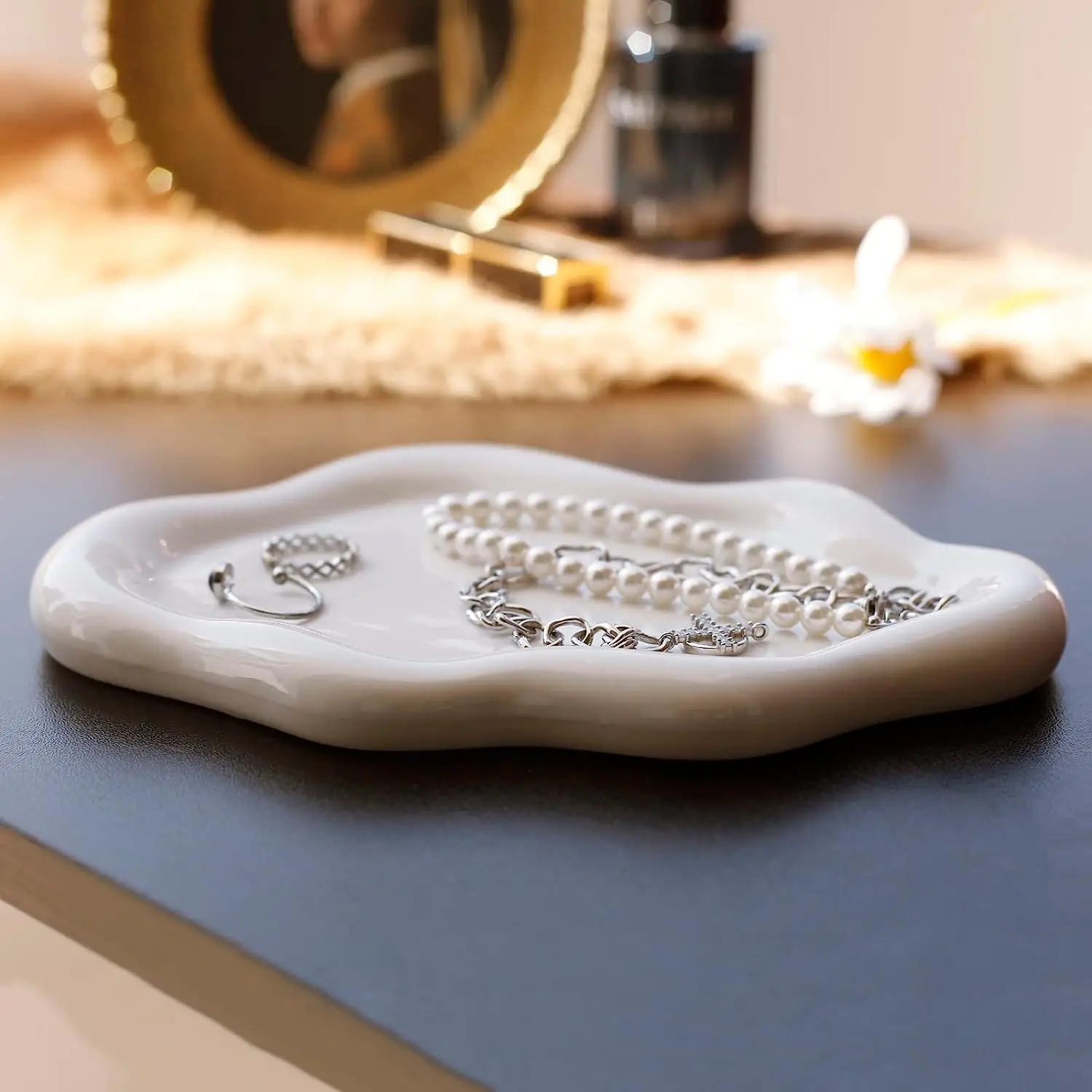 Unique Cloud Shape Ceramic Plate Cute Things Vanity Aesthetic Room