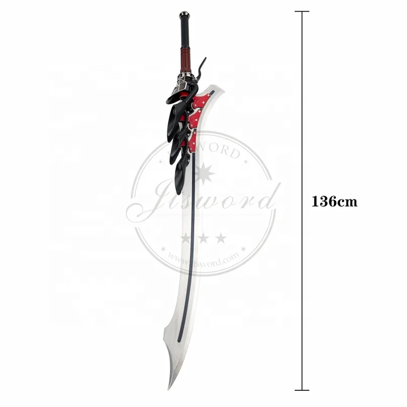 DMC Devil May Cry 5 Nero Cosplay Weapon Replica Red Queen Real Sword