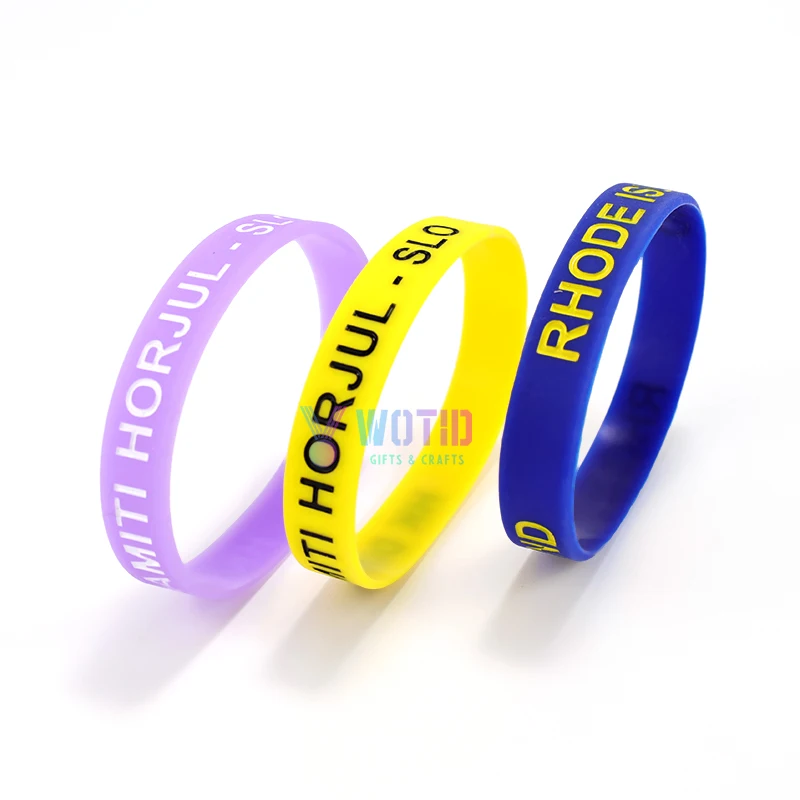 product custom promotional gift cheap silicone wristband keychain rubber bracelet sports event festival elastic hand ring sweat band-2