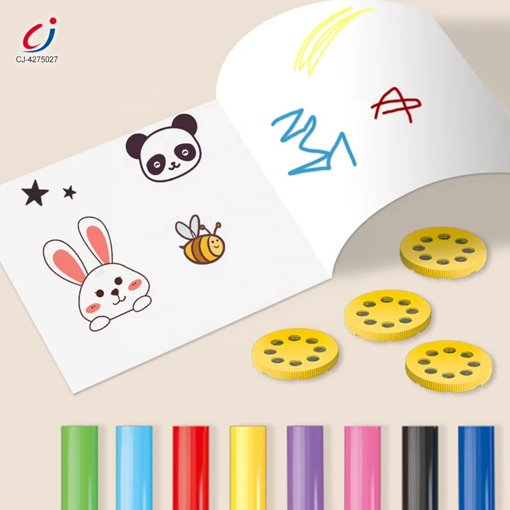 Chengji Drawing Desk Toy Painting Board Sketch Toy Multifunctional Cartoon Graffiti Rocket Drawing Table Projection for Kids