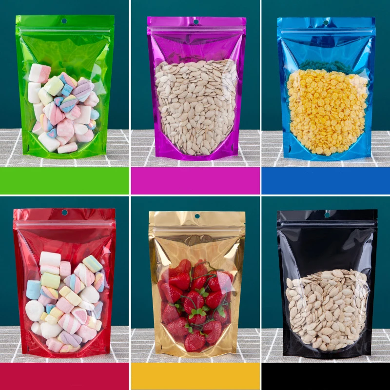 China Suppliers Custom Design Stand up Pickle Packing Plastic Bag Pouches with Zipper for Food Sauce Packaging
