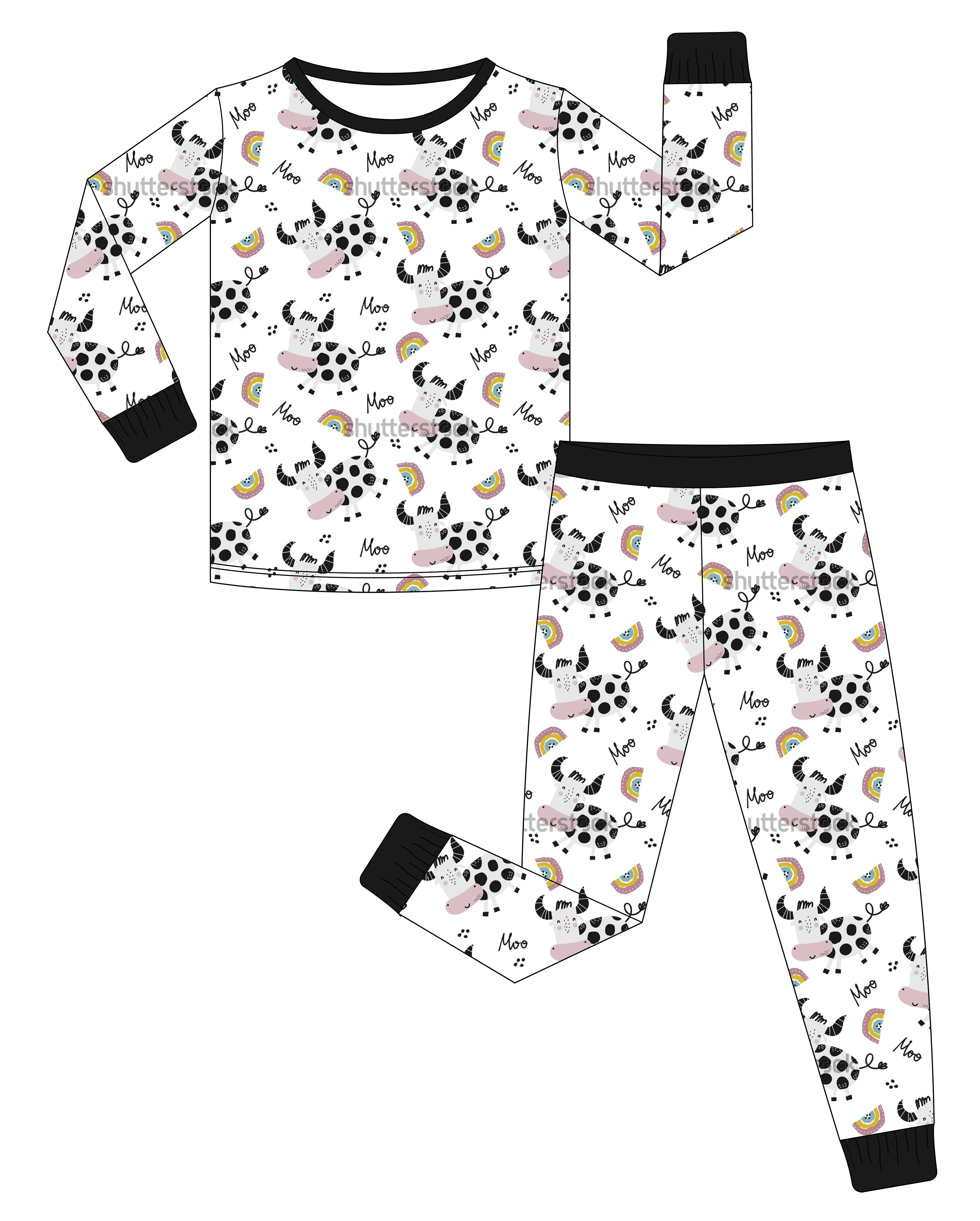 Factory Price Simple Checkered Bamboo Toddlers Pajamas Baby Outfits