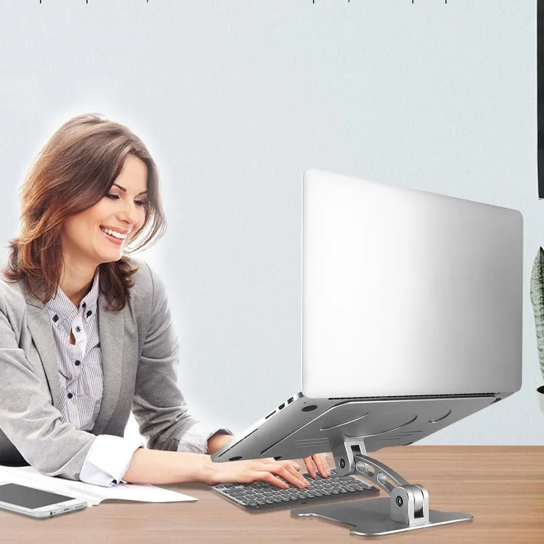 
 Hot notebook holder for stand foldable for bed adjustable folding metal laptop holder stands mobile phone laptop holder  