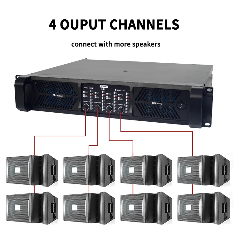 Stereo Integrated Power Amp 10Q Channel 1000 Watts