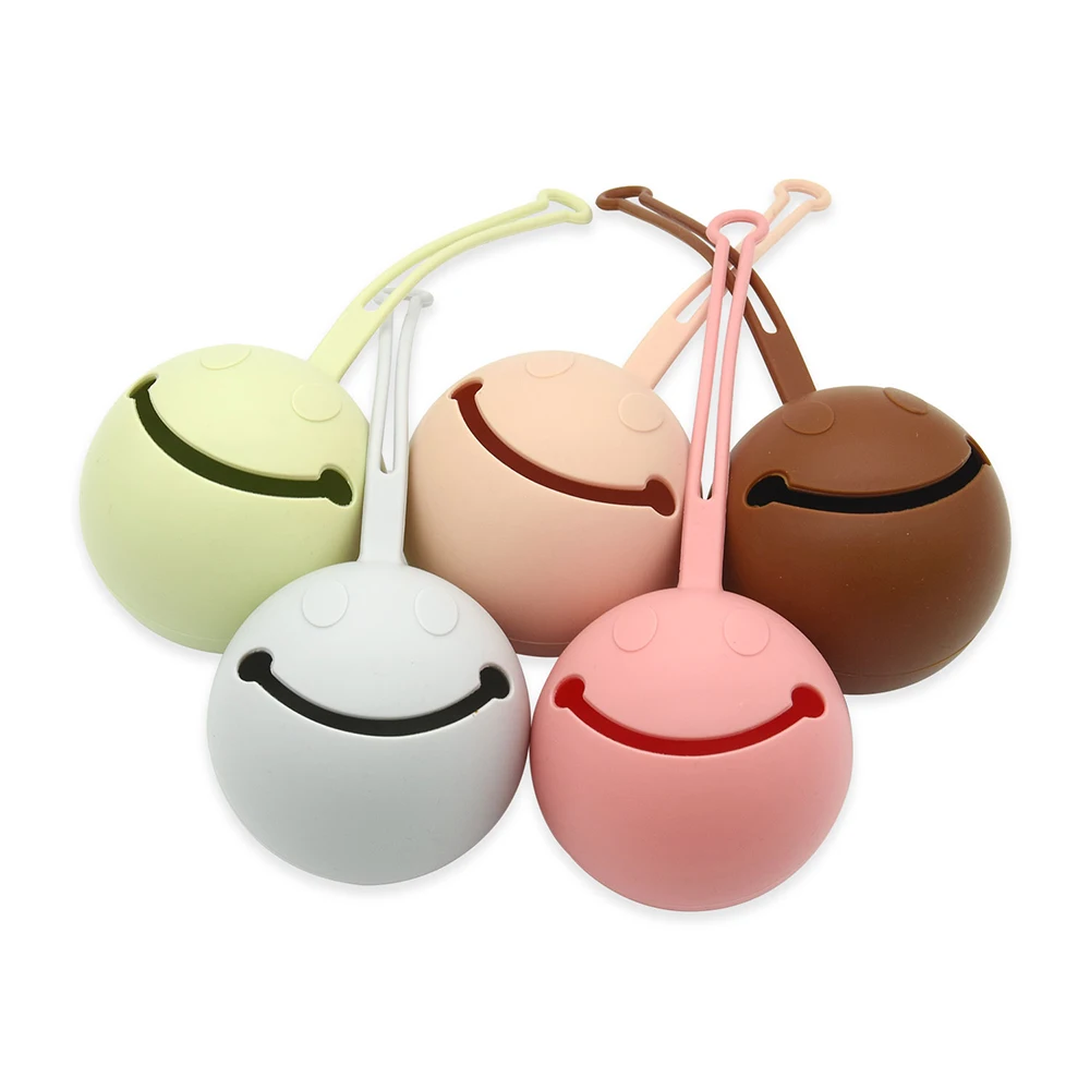 Safe Silicone Easy to Clean Soother Dishwasher Container Box Pacifier Pocket Solid Travel Storage Pacifier Holder