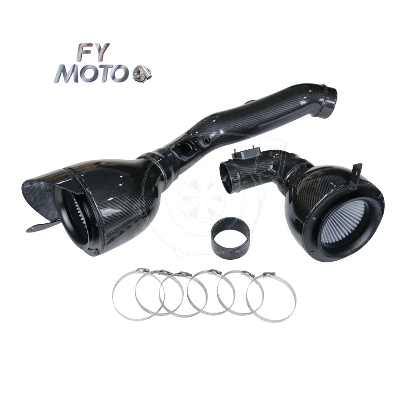 Carbon Fiber Intake For BMW M2 F87 M3 F80 M4 F82 S55 ER Style Gloss Black