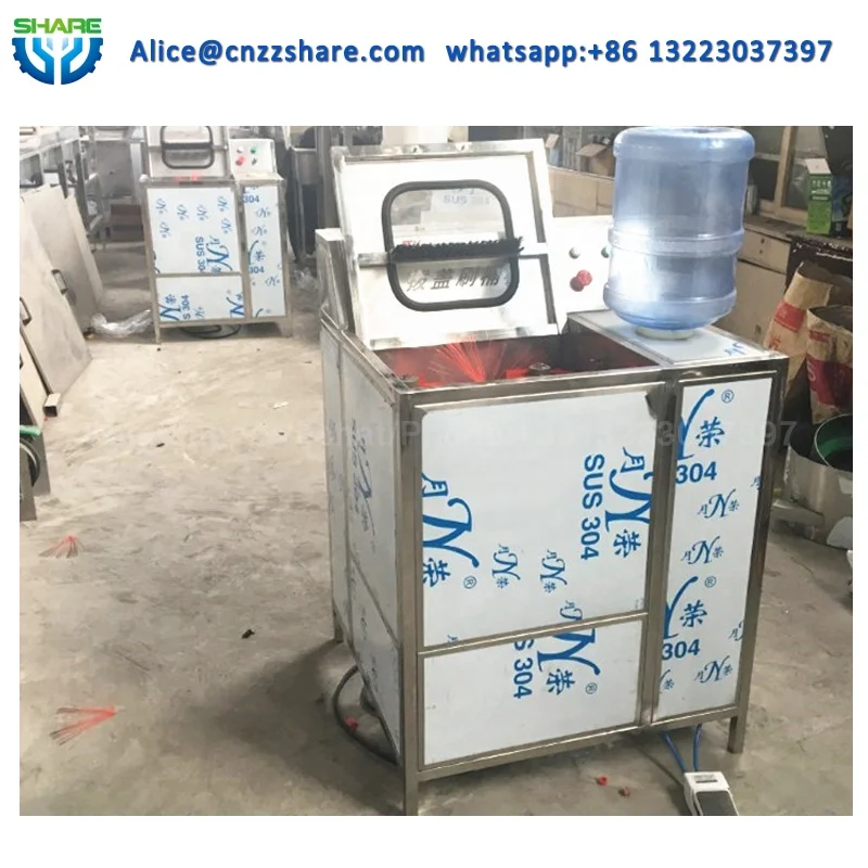 Автомат по производству пластиковых бутылок ballels чистки стиральная машина с coveyor Щетка 5 галлона баррель стиральная машина щетка