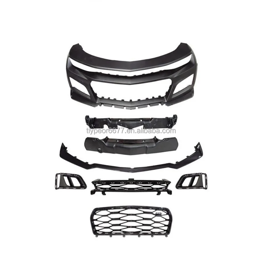 product tiypeor car body kits for 2016 2018 chevrolet camaro front face modification zl1 front bumper 1le surround front bumper-3