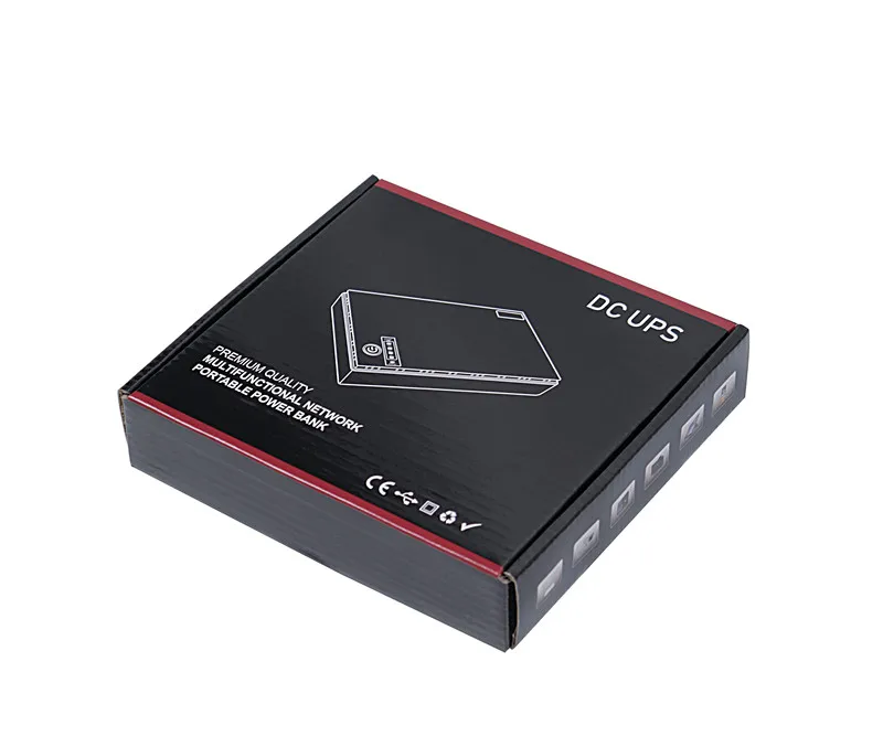 Gosera Adattatore di Alimentazione di Backup UPS 5V 9V 12V 18,5Wh 5000mAh Uscita 5,5x2,1mm per Modem Router Wireless Telecamera CCTV Spina UE