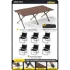 150 Tables Extra Grandes [Extra Hautes] + 6 Chaises Kermit