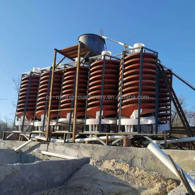 JXSC Chrome Mineral Concentrate  Laboratory Spiral Separator Small Size Gravity Spiral Chute Laboratory Spiral Concentrator