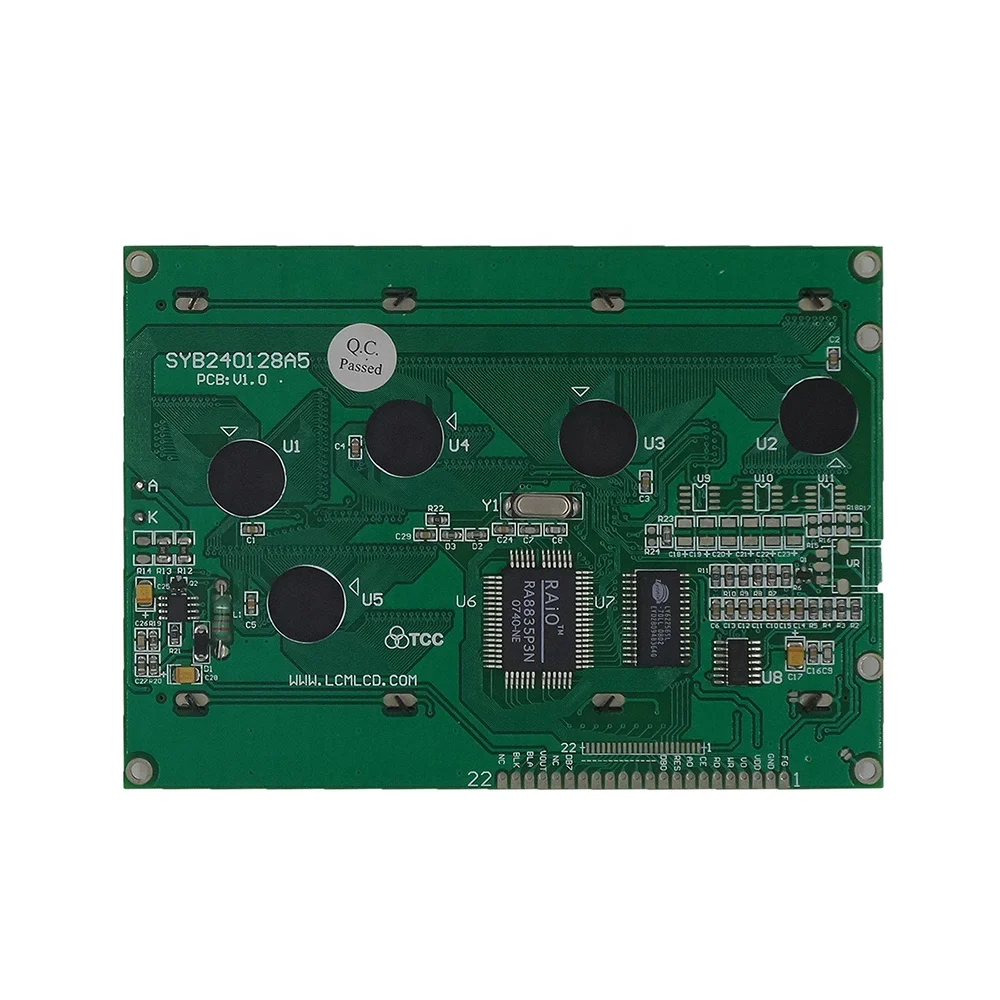 5.1 Inch STN Monochrome LCD Display Panel with RA8835 Controller