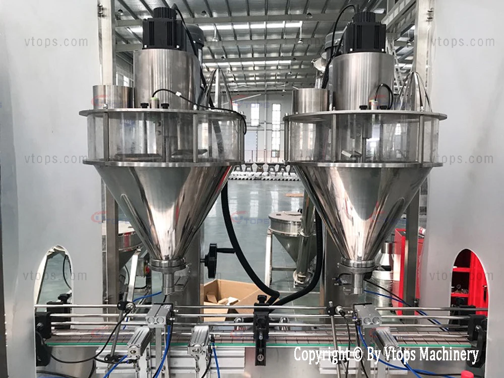 2019 Dry Powder Vtops Filler Coco / Spice / Chili / Curry / Pepper Filling Packing Machine