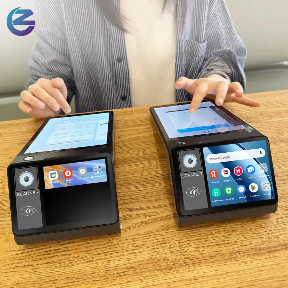 8 Inch Android 14 Wifi Terminal Android Pos Restaurant Online Order Printing Machine for Food Delivery