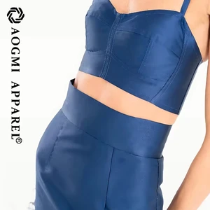 Haute Couture Fashion Women's Suspender Dress Mini A-Line Square Neck Woolen Party Style with Anti-Wrinkle Eco-Friendly Features