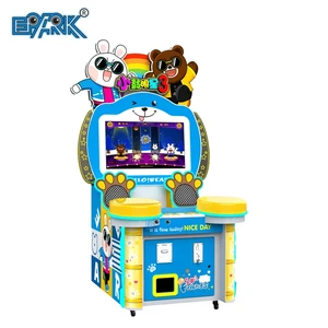 Kids Coin Operated Game Machine Star Drums & Lottery Arcade with LED Screen Electrical Claw Crane Machine Made of Plastic Sale