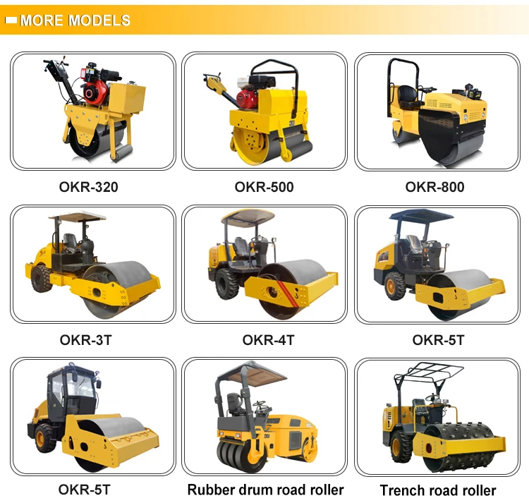 Okr-4t 4ton Ride-on Vibratory Roller Compactor Full Hydraulic Asphalt ...