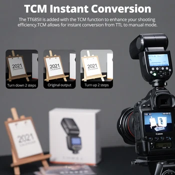GODOX TT685II Speedlight Camera Flash C/N/S/F/O TTL HSS Lights 2.4G Wireless Speedlite X System for Studio Tt685 detail image
