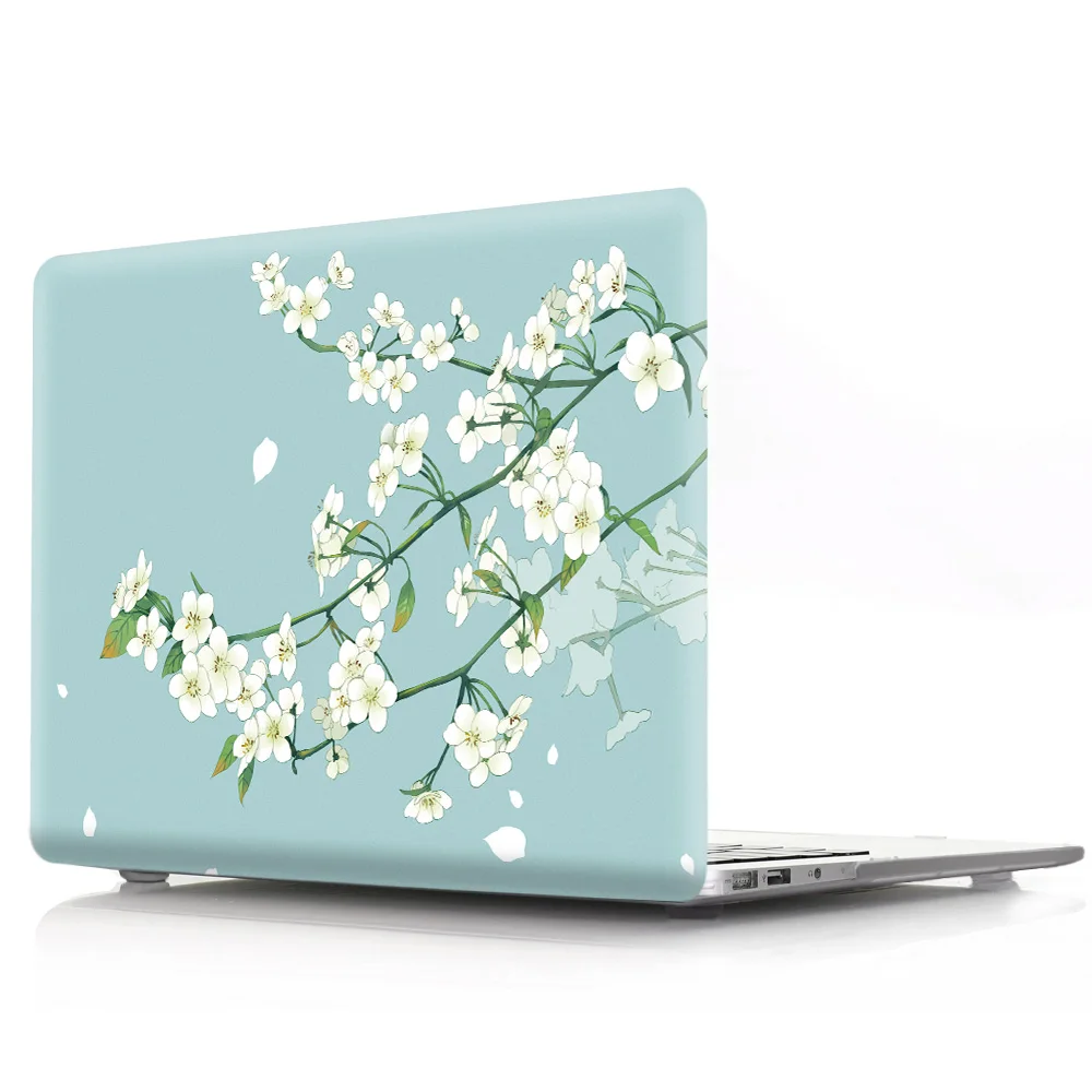 Eco Friendly Beautiful Flower PC Custom Hard Laptop Case Cover for Macbook Pro air 11 12 13 15 M1 A2338 Laptop Hard case