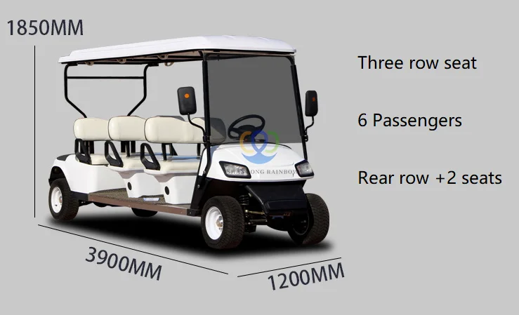 Oem 6-местный свинцово-кислотный аккумулятор гольф-Кар быстрая скорость клубный автомобиль 30-50 км/ч экскурсионный
