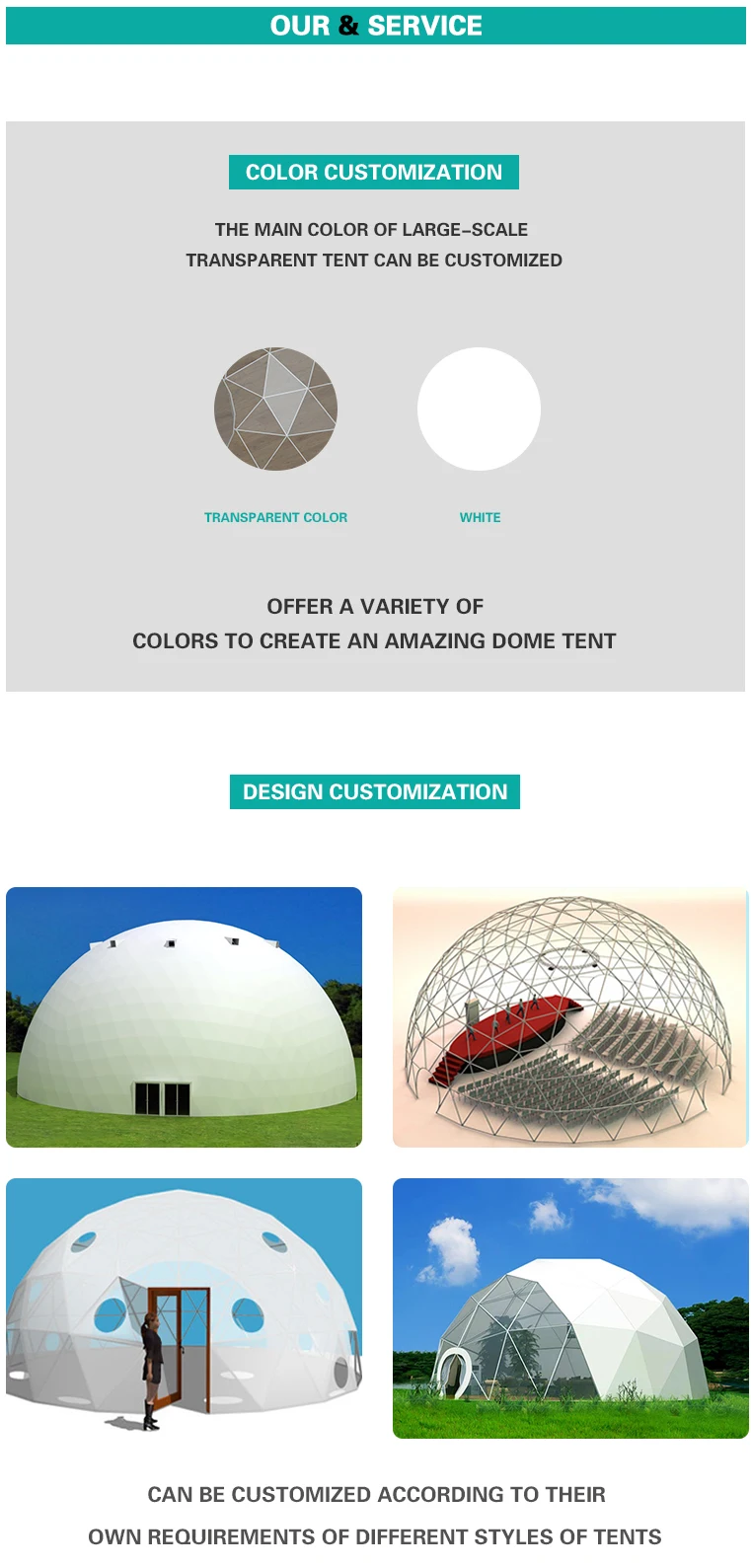 Hot Sale Garden Igloo Tent Transparent Dome Tent Luxury Custom Event ...