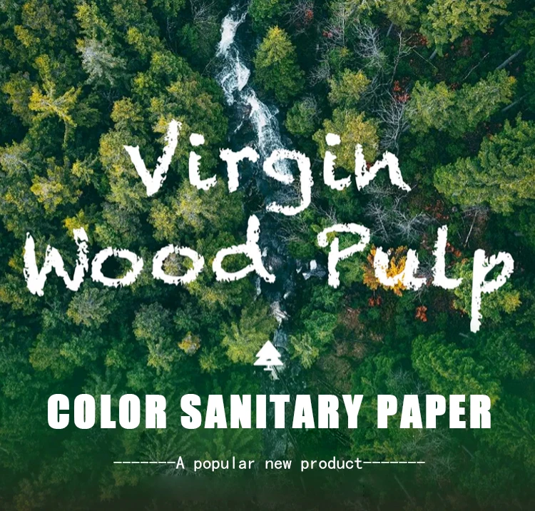 Eco-friendly Bathroom Embossed Roll Cheap Toilet Paper Printed Tissue Paper 3 Layers Colour Red Black Toilet Paper