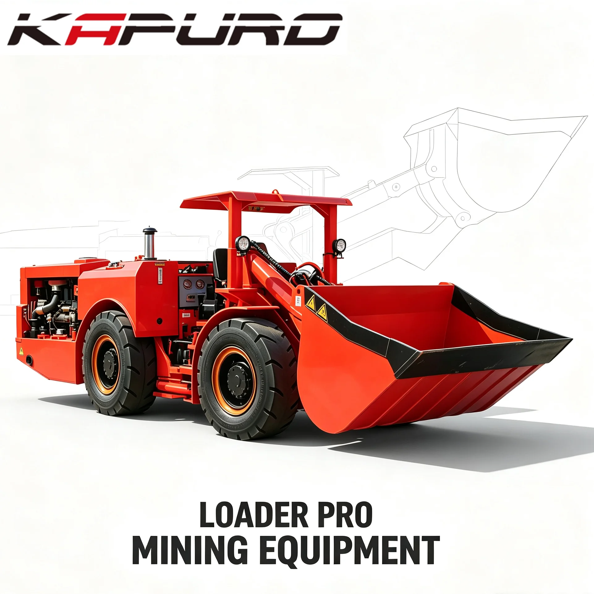 TC-0.5 Underground Diesel Scooptram LHD Loader 0.5-0.6 m³ Bucket Compact Mining Equipment Factory Direct High Cost Performance