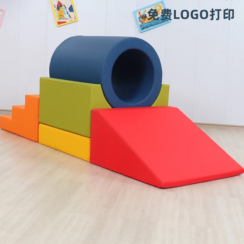 Colorful Soft Play Set Activity Equipment For Climbing Crawl Climb Soft
