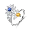 Bee Daisy - Blue Diamond