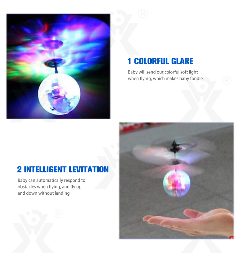 Chengji Hand Controlled Rc Helicopter Flying Ball Flashing Drone Ufo